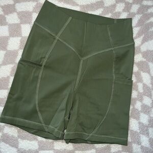 Forest Green Women's Athletic Shorts